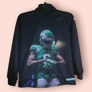 Black Hoodie With Philadelphia Eagle Devonte Smith #6